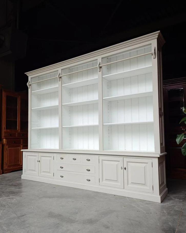 Prachtige grote bibliotheekkast | Boekenkast #1989, Huis en Inrichting, Kasten | Boekenkasten, Gebruikt, 200 cm of meer, 200 cm of meer