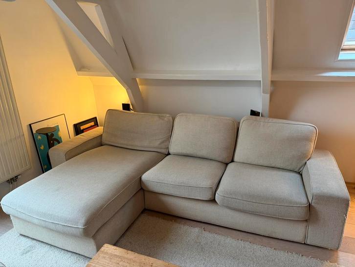 Gratis: IKEA Kivik driezitsbank met chaise longue, Huis en Inrichting, Banken | Complete zithoeken, Gebruikt, Ophalen