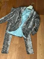 Stijlvol slangenprint pak - Maat S (36/38) 2 delig ensemble, Kleding | Dames, Kostuum of Pak, Bruin, Ophalen of Verzenden, Zo goed als nieuw