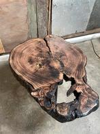 Boomstamtafel salontafel, Ophalen, 100 tot 150 cm, 50 tot 100 cm, Zo goed als nieuw