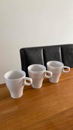 Ikea witte bekers 3 stuks, Gebruikt, Ophalen of Verzenden, Overige stijlen, Kop(pen) en/of Schotel(s)