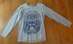 Mooie longsleeve: grijs met blauwe opdruk (146-152) WE, Ophalen of Verzenden, WE, Jongen, Shirt of Longsleeve