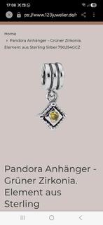 Pandora Bedel Zilver met Gele Zirkonia, Sieraden, Tassen en Uiterlijk, Bedels, Pandora, Ophalen of Verzenden, Zo goed als nieuw