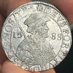 West Friesland, Rijksdaalder 1588, Boer met Klapmuts, Ophalen of Verzenden, Vóór koninkrijk