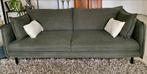 Donkergroene Karwei Gayle 3-zits bank - als nieuw!, Ophalen of Verzenden, Zo goed als nieuw, 75 tot 100 cm