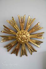 Antieke houten stralenkrans in bois doré, Ophalen of Verzenden