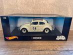 Hotwheels Volkswagen Kever Herbie 1:18 - Nieuw in doos, Hobby en Vrije tijd, Ophalen of Verzenden, Nieuw, Auto, Hot Wheels