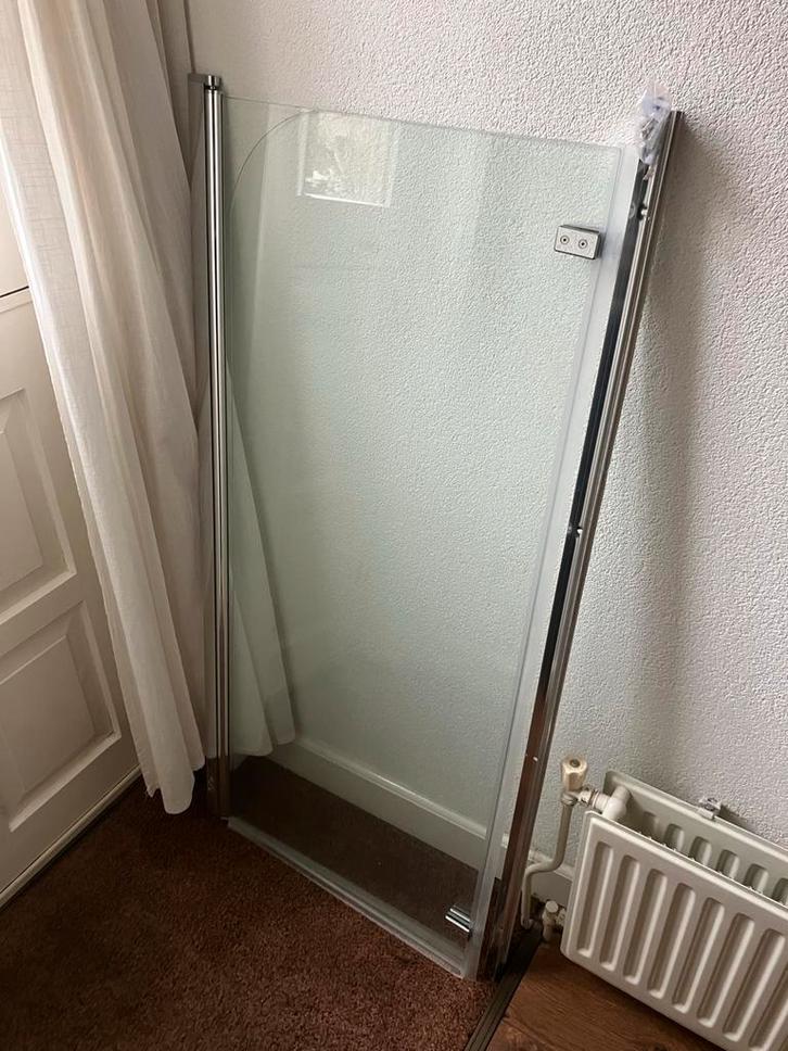 Badwand / Douchewand - Glas 120 cm, Doe-het-zelf en Verbouw, Sanitair, Gebruikt, Overige typen, Glas, Ophalen