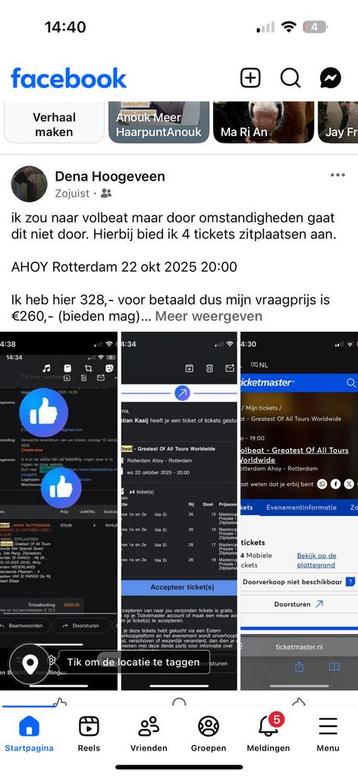 VOLBEAT 22-10 4 kaarten beschikbaar voor biedingen