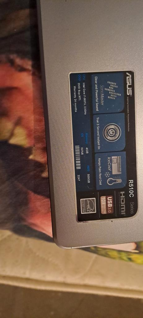 Asus i7 Laptop - Zo goed als nieuw!, Computers en Software, Windows Laptops, Zo goed als nieuw, 15 inch, HDD, SSD, 2 tot 3 Ghz