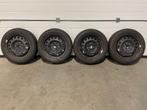 14" kleber winterbanden st 4 x 100 aygo, c1, peugeot 107, Ophalen, 14 inch, Gebruikt, 155 mm