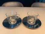 Nespresso Lungo kop en schotels 2 stuks, Huis en Inrichting, Keuken | Servies, Ophalen of Verzenden, Zo goed als nieuw, Overige stijlen