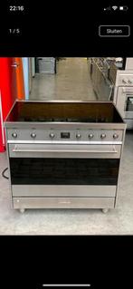 Prachtige SMEG inductie fornuis 90 cm breed, 60 cm of meer, Ophalen of Verzenden, Zo goed als nieuw, Inductie
