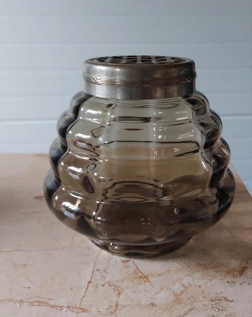 Twee rozenstekers van glas. Art deco jaren twintig, Antiek en Kunst, Antiek | Glas en Kristal, Ophalen of Verzenden