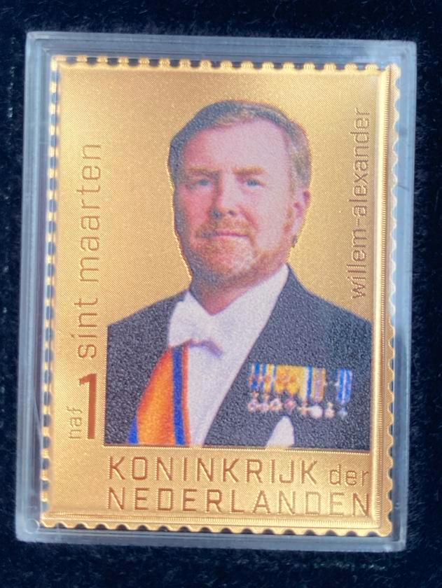 Gouden Postzegel Willem-Alexander, Postzegels en Munten, Postzegels | Nederlands-Indië en Nieuw-Guinea, Ophalen of Verzenden