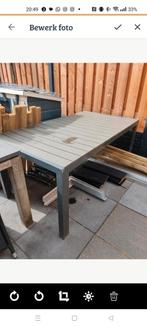 Tuintafel 165x90, Tuin en Terras, Tuintafels, Ophalen of Verzenden, Gebruikt, Rechthoekig, Aluminium