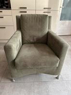 Twee Leolux  fauteuils licht groen, Ophalen, Zo goed als nieuw, Minder dan 75 cm, 50 tot 75 cm
