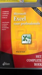 Wim Groot - Excel voor Professionals, Boeken, Ophalen of Verzenden, Wim Groot, Zo goed als nieuw