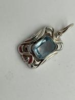 A371 Prachtige zilveren hanger art deco, Sieraden, Tassen en Uiterlijk, Antieke sieraden, Ophalen of Verzenden, Zilver, Hanger