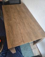 Dining table with 4 chairs. Brown table ., Gebruikt, 150 tot 200 cm, Rechthoekig, 50 tot 100 cm