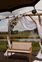 Trouwboog / Backdrop / prieel, Tuin en Terras, Ophalen, Zo goed als nieuw, Hout
