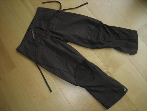 Mooie sportieve bruine 3/4 broek M+F GIRBAUD, D34 Snazzeys, Kleding | Dames, Broeken en Pantalons, Zo goed als nieuw, Maat 34 (XS) of kleiner