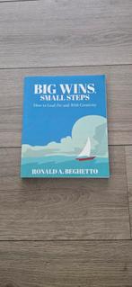 Ronald Beghetto - Big Wins, Small Steps, Ophalen of Verzenden, Zo goed als nieuw, Ronald Beghetto