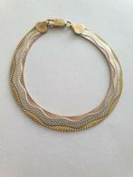 Zilveren armband tricolor, Sieraden, Tassen en Uiterlijk, Armbanden, Verzenden