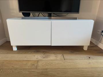 TV meubel wit incl. Glasplaat