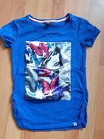 Soho meisjes t shirt blauw met glansprint. Maat 140., Gebruikt, Meisje, Soho, Ophalen of Verzenden