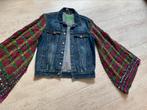 Apart jeansjasje. Wijde mouwen. Rugapplicatie. 40, Blauw, Maat 42/44 (L), Nieuw, Revolt Jeans
