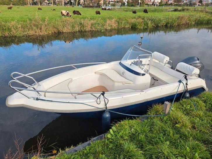 Uttern S46 40pk Yamaha en 50pk Honda buitenboordmotor, Watersport en Boten, Boottrailers, Gebruikt, Overige typen, Minder dan 6 meter