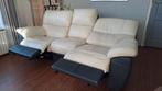 Leren 3 en 2 zits bank met relax functie., Ophalen, Gebruikt, Minder dan 75 cm, Leer