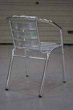 3 aluminium terrasstoelen tuinstoelen stapelbaar €99.-, Ophalen, Zo goed als nieuw