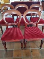 5 antieke mahonie stoelen, Antiek en Kunst, Ophalen