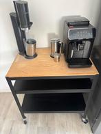 IKEA Bror roltafel 85x55 zwart/grenen triplex, Ophalen, Zo goed als nieuw
