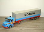 Scania 142H Truck & Trailer - Tekno 1:50, Hobby en Vrije tijd, Modelauto's | 1:50, Verzenden, Zo goed als nieuw, Bus of Vrachtwagen