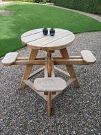 Unieke eiken statafel, buitentafel, picknicktafel, Tuin en Terras, Tuintafels, Nieuw, Ophalen of Verzenden