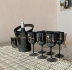 6 zwarte champagne glazen van MOËT & CHANDON AANBIEDING ‼️, Ophalen of Verzenden, Nieuw, Overige typen