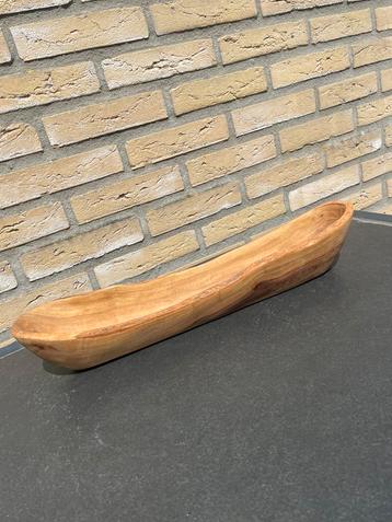 Nieuwe grote olijfhouten dienblad - boomstam 52 cm beschikbaar voor biedingen