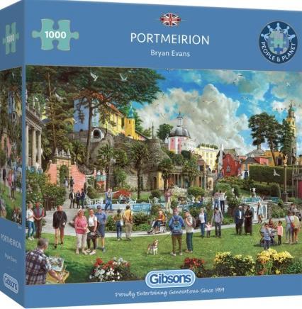 Gibsons - Portmeirion - 1000 stukjee, Hobby en Vrije tijd, Denksport en Puzzels, Nieuw, Legpuzzel, 500 t/m 1500 stukjes, Ophalen of Verzenden