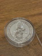 Zilver - 2oz Queens Beasts - White Lion of Mortimer, Postzegels en Munten, Edelmetalen en Baren, Ophalen of Verzenden, Zilver