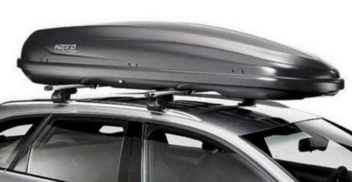 Te huur: Grote dakkoffer / skikoffer Hapro Traxer 8.6, Auto diversen, Dakkoffers, Ophalen