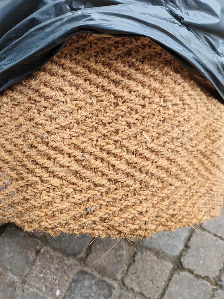 Sisaltraploper compleet met koper, Huis en Inrichting, Stoffering | Gordijnen en Lamellen, Gebruikt, Minder dan 100 cm, Minder dan 50 cm