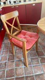 3 ikea ingolf stoelen met armleuning, eetkamerstoelen, Huis en Inrichting, Stoelen, Ophalen, Gebruikt