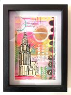 Martinitoren uniek schilderij in lijst, Minder dan 50 cm, Verzenden, Nieuw, Schilderij