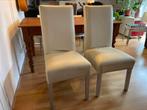 Gratis twee leren eetkamerstoelen, Huis en Inrichting, Verzenden, Zo goed als nieuw, Overige kleuren, Twee
