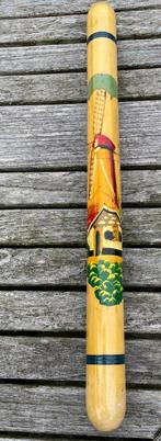 Vintage handbeschilderde houten breinaaldenkoker, Ophalen