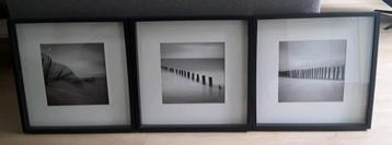 Ingelijste posters strand, zwart wit, Ikea beschikbaar voor biedingen