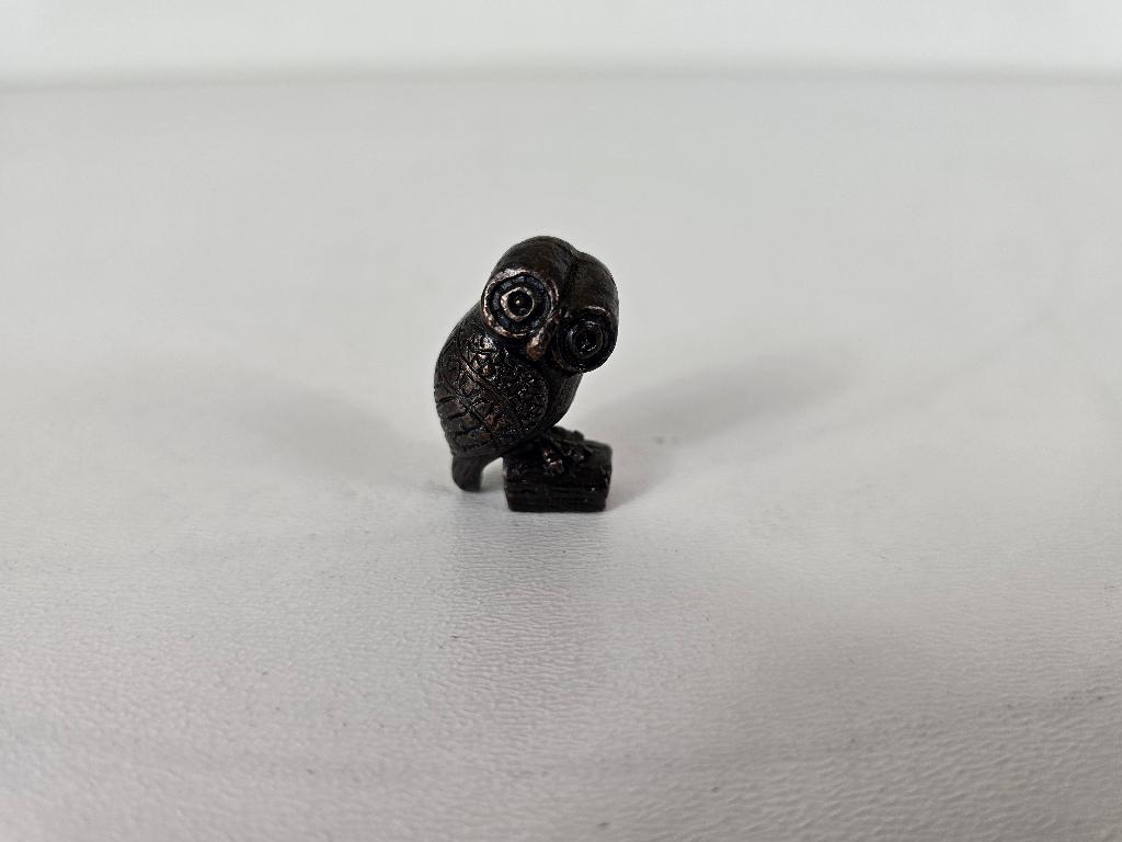 Beeld uil, messing, Griekenland, tweede helft 20e eeuw, Antiek en Kunst, Ophalen of Verzenden